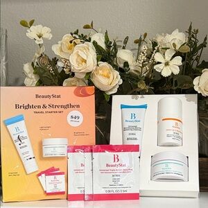 BeautyStat Brighten & Strengthen Travel Set + Peel Samples New $79 Value